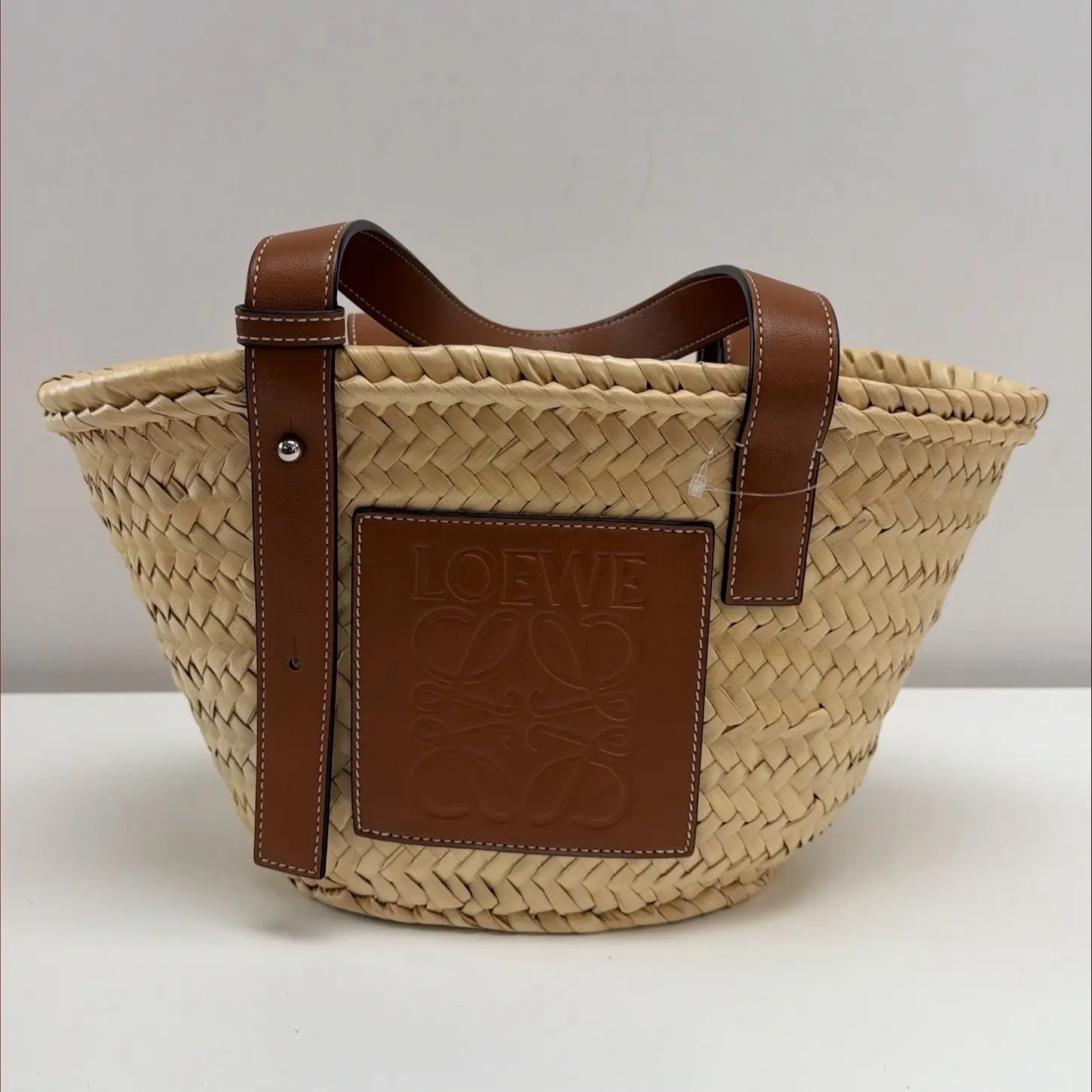 Pre-owned Loewe raffia Shoulder Bags W26071776 Basket Bag Raffia