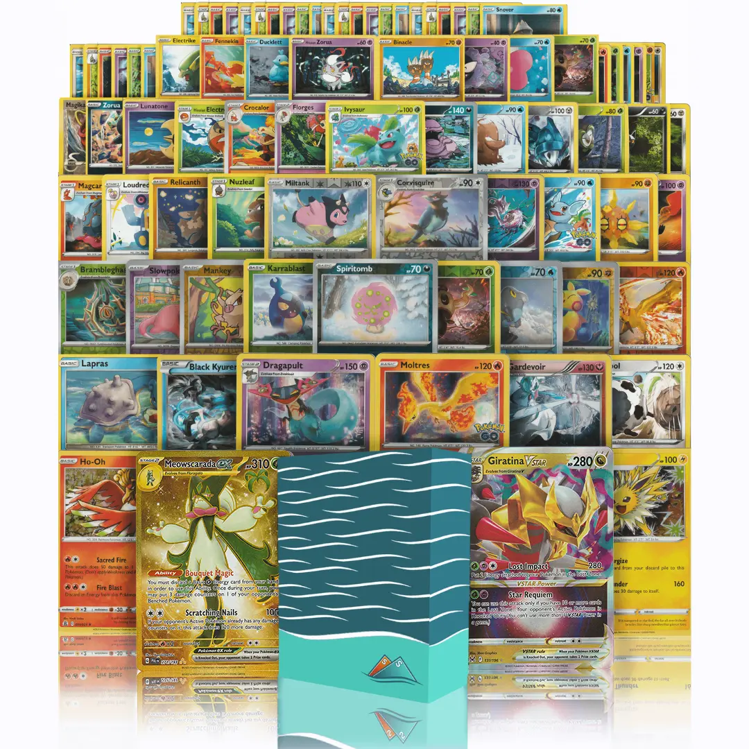 Ultra Rare Deluxe Pack | 100+ Authentic Cards | 2x Ultra Rare Guaranteed | EX, MEGA, V, VSTAR, VMAX, ILLUSTRATION | SS Deck Box