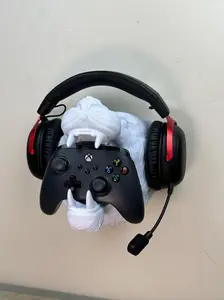 Tiger Headphone Controller Holder Stand, Unique Wall Mount and Desk Decor | Gamer Organization for PS5 Xbox etc. Gift For Animal Enthusiast