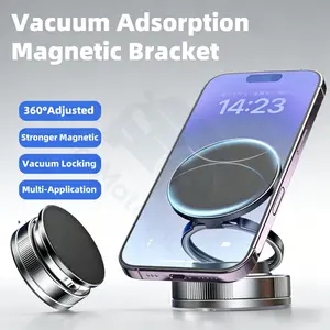360 °   Adjustable Magnetic Suction Cup Phone Holder, MagSafe Compatible, Portable Mount for Car, Mirror, Gym (iPhone 11 and Up)
