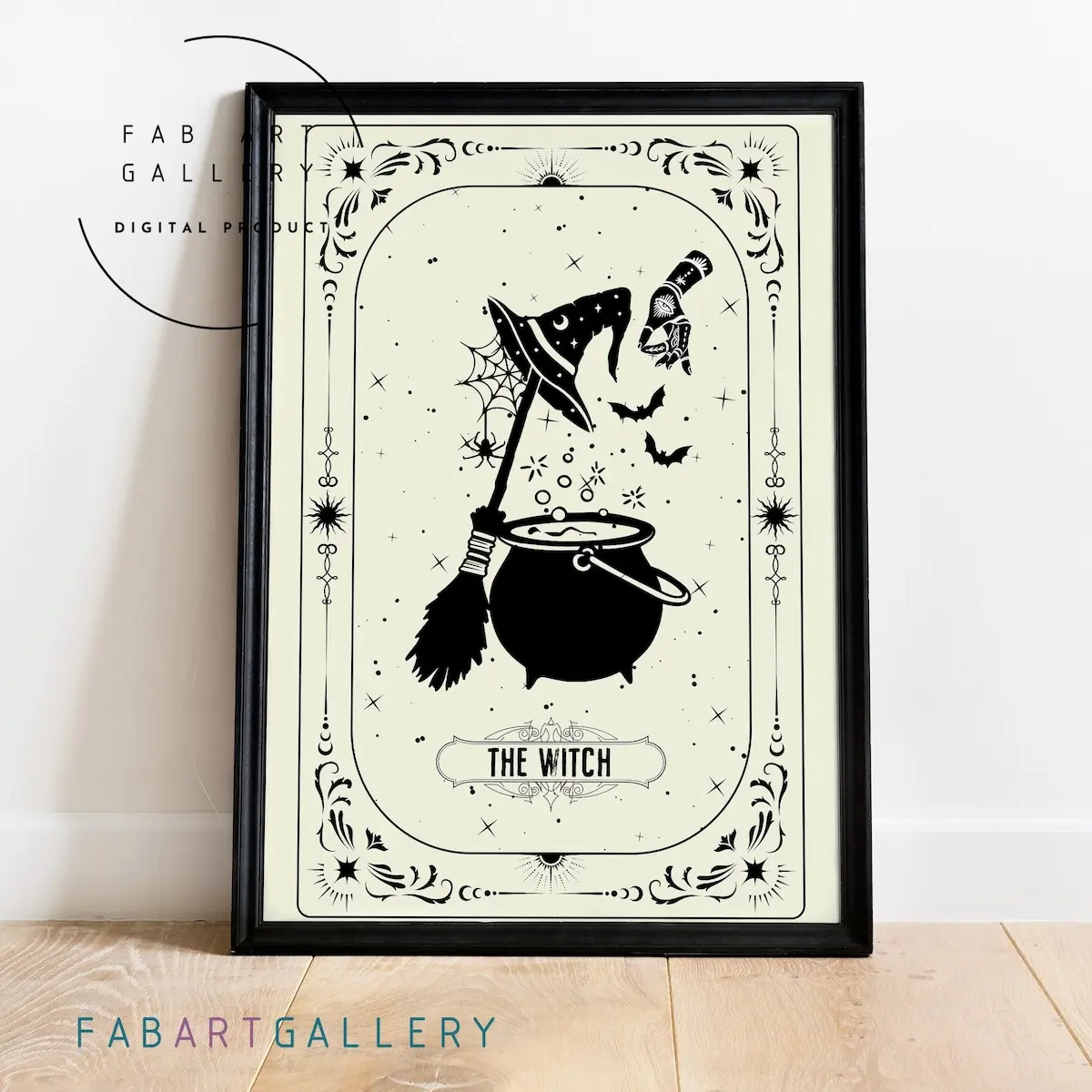 Room Decor, Witch Print, the Witch Tarot Poster, Living Room Decor Halloween Poster, Unframed Halloween Wall Decor, Spooky Wall Art 5 Sizes (8x12–27x40 inch)