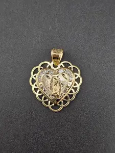 14K Gold Pendant - Virgin Mary