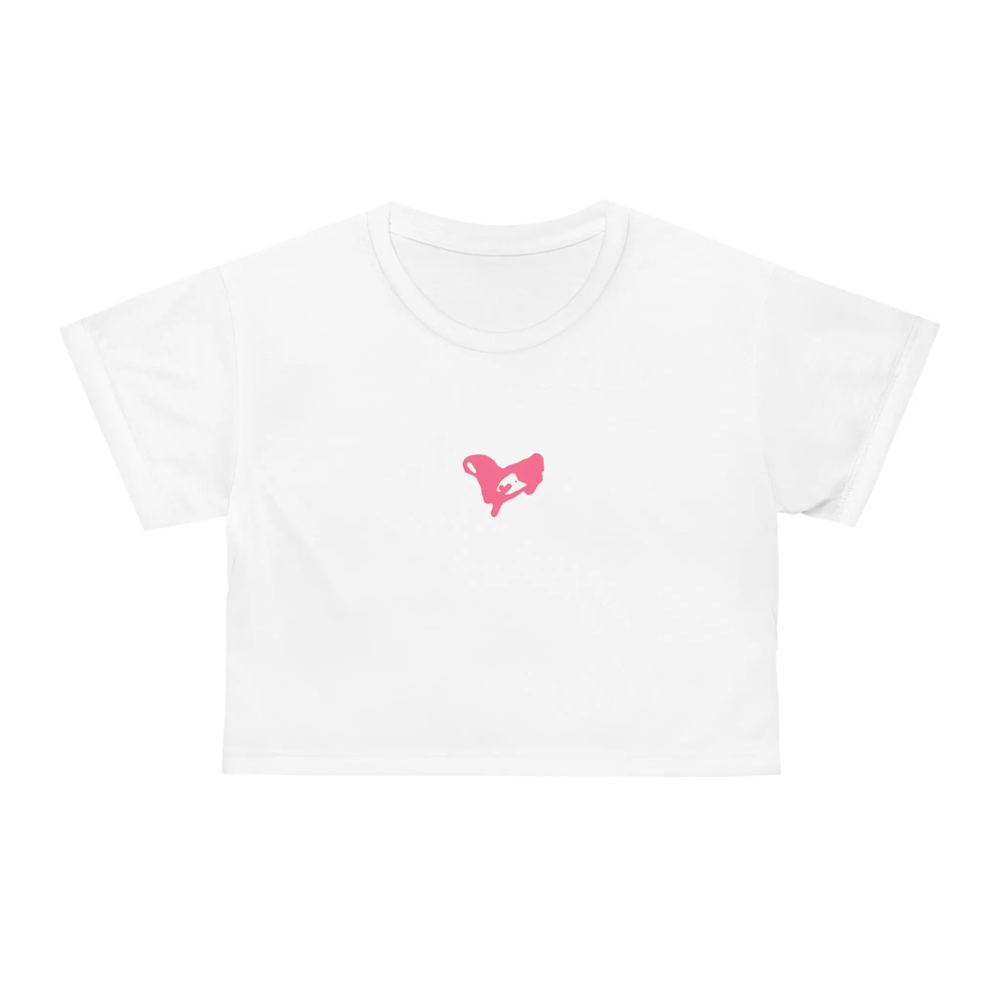 iheartu™️ Pink Logo Crop Tee