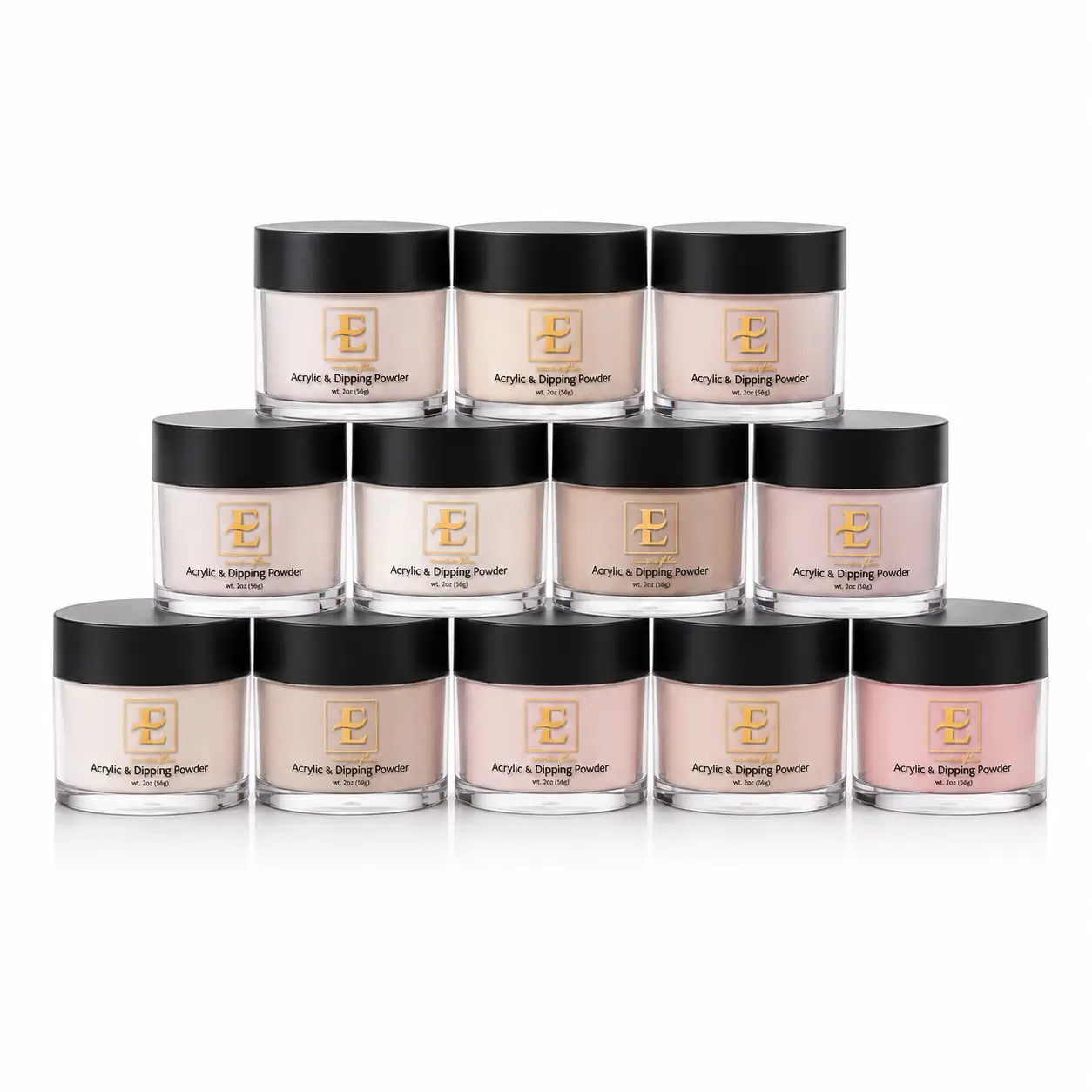Nude E Collection Premium Acrylic Powder (12 Colors)