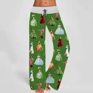 Scarlett Vintage Contrast Wide Leg Pants For Women - SHESHOW