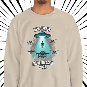 UFO Invasion New Jersey 2024 Sweatshirt - Funny Graphic Sweater