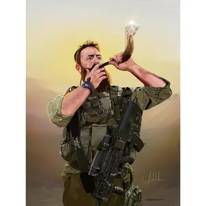 Shofar Soldier Sukkah Poster