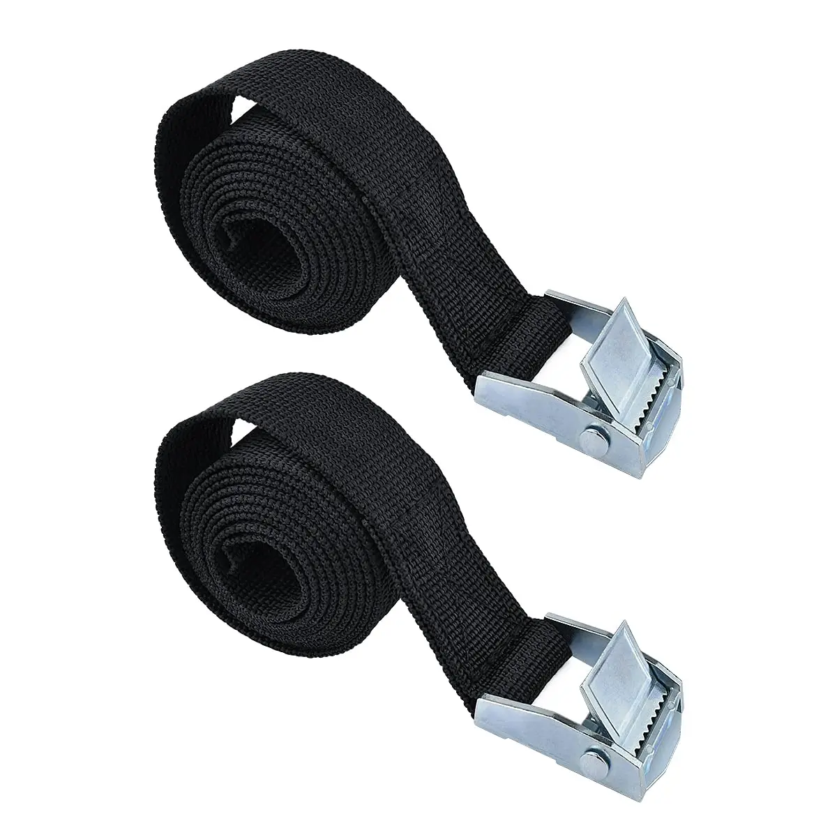 2pcs Lashing Straps With Buckles Adjustable  Up To 600lbs Tie Down For Cargo Trailer Luggage (1" X 3.3')