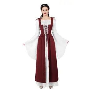 Vintessa Renaissance Costumes for Women Dress Fairy Gothic Gown Chemise Peasant Dress Medieval Costume 6504-Z1