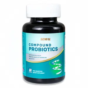 Semal 5 Billion CFU Probiotic Complex , 12 Strains & Organic Prebiotics, Delayed Release, 60 Capsules for Men & Women ketones probiotic supplements Healthcare Fitness