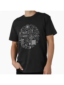 3D printer circular design - I like this 3D printed version for engineer T-shirts. It's comfortable and breathable, available in both men's and women's styles.