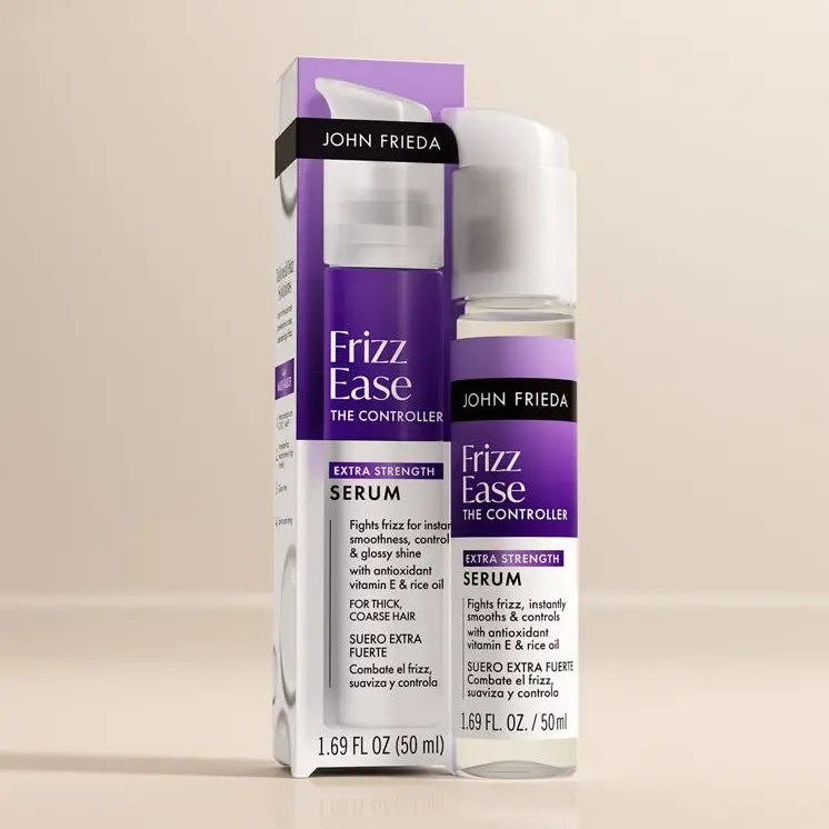 John Frieda Frizz Ease The Controller Extra Strength Hair Serum, Anti Frizz Hair Serum, 1.69 Fl Oz