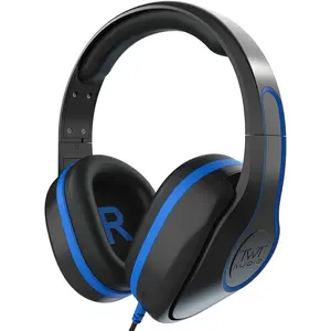 REVO TW300,  Wired Over-Ear Headphones, Noise Reducing Headphones with 3.5mm Jack, Black
