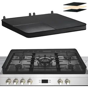 Gas Stove Covers For Gas Stove Top,Upgrade 3-Layer Heat Insulation Protect For Gas / Electric Stove,30" x 21"  Anti Dust Scaldproof Protector Gas Stove Top Covers