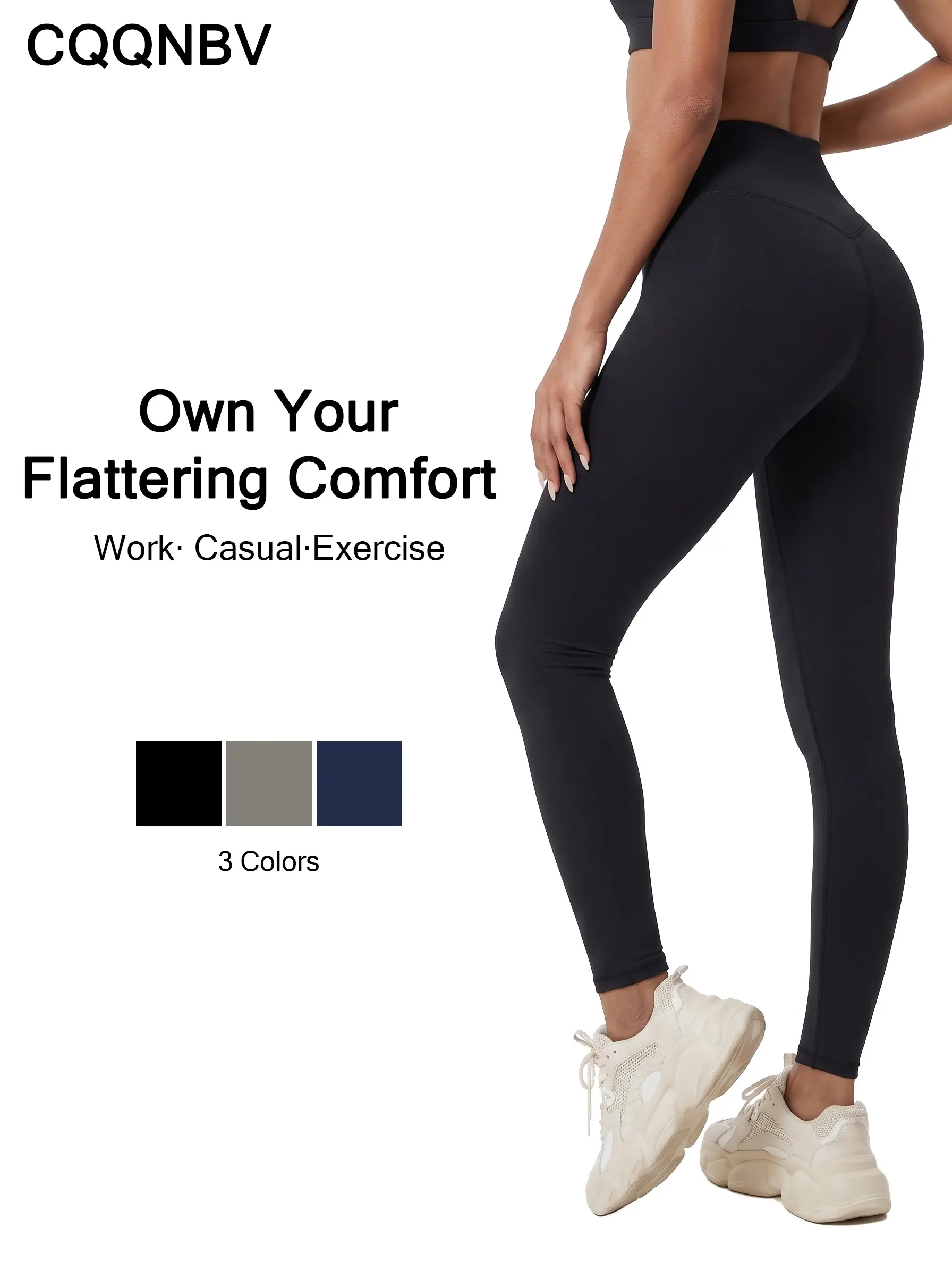 CQQNBV Women's Solid Color casual workout Leggings, Breathable & comfy  Yoga Pants For Gym & Workout, Sports Stretchy Leggings, Breathable Fitness Leggings, skinny pant , Yoga Bottoms, Yoga Activewear, Fitness Clothes, Gym Sportswear Bottoms