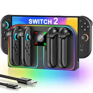 for Switch 2 Wall Mount Charging Dock for 2025 Joycon 2, Wall Mount Kit Stand for Nintendo Switch 2 Accessories for Nintendo Game Console Stand