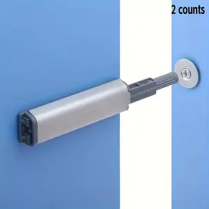 Stainless Steel Magnetic Push Latch Lock, Durable Magnetic Push Latch Lock with Soft Close Feature & Touch Release for Kitchen Cabinet & Drawer Handle
