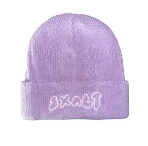 Satin Lined Beanie - Purple