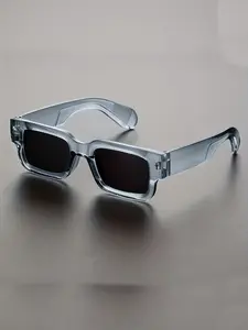 Men's Square Frame Sunglasses, Small Frame Eyeglasses, Fashionable and Comfortable, Ideal for Outdoor Activities, Parties, Travel, Driving, Fishing