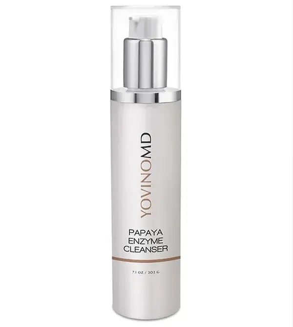 Papaya Enzyme Cleanser, Our Papaya Enzyme Cleanser is the perfect addition to your daily skincare routine. This cleanser removes cosmetics effortlessly, leaving your skin feeling refreshed and clean.