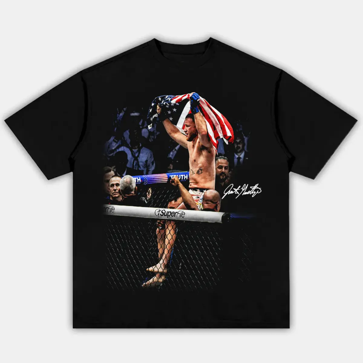 JUSTIN GAETHJE "AMERICAN MADE" UFC American Fighter Adult and Youth T-Shirt Sweatshirt, Justin Gaethje shirt, graphic t-shirts, UFC American Fighter merch, Gift For Fan Unisex, men's clothing clothes merch, Gift For Women