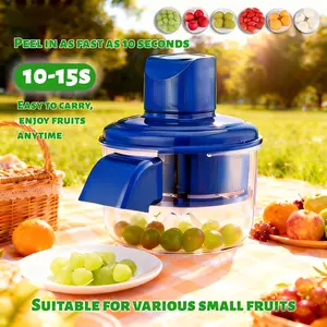 Multifunctional Electric Fruit Peeler Rapid Peeling 10-20 Seconds for Grapes Garlic Cherry Tomatoes Small Fruits Vegetables High Efficiency Kitchen Tool for Home Cooking