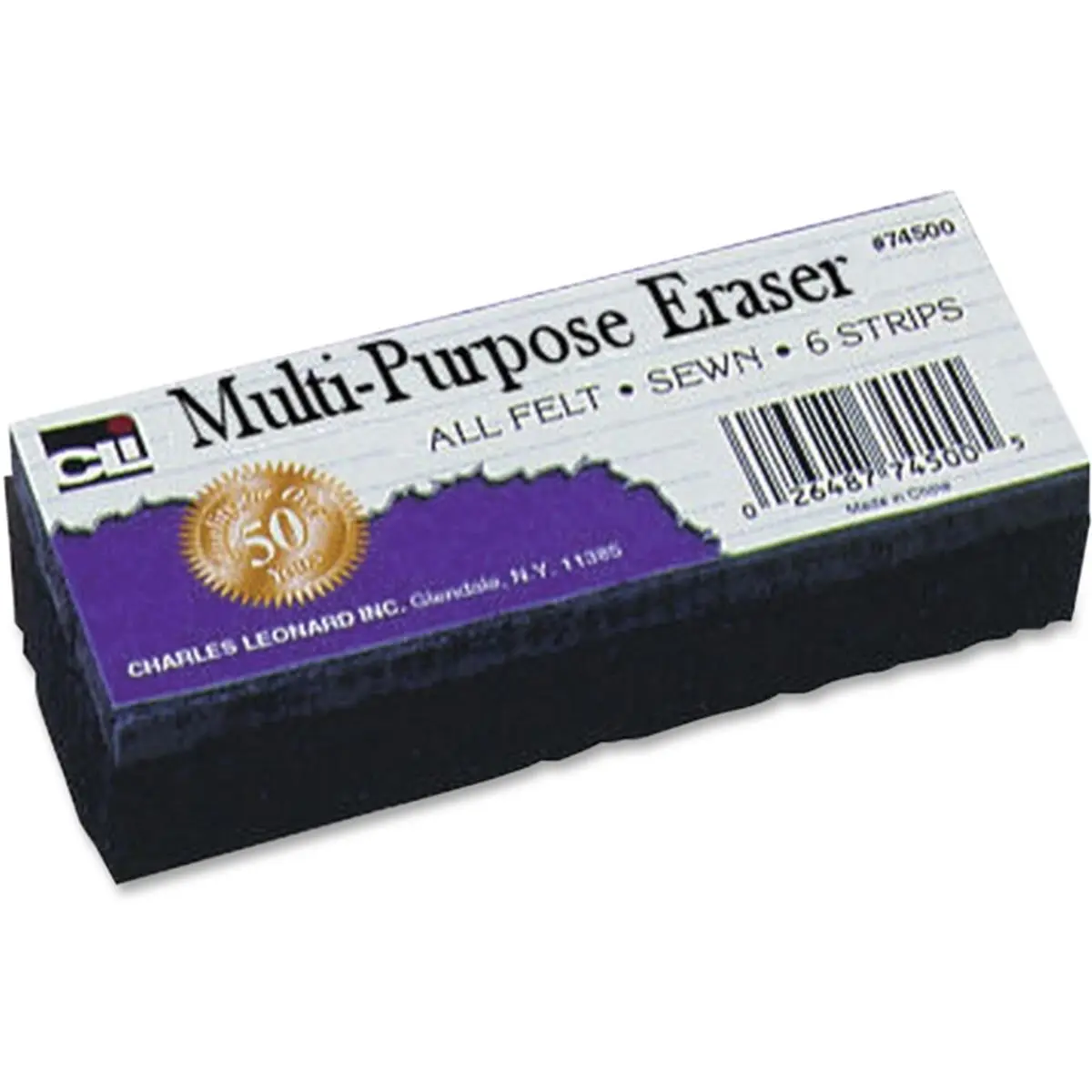 Charles Leonard White Felt Whiteboard Eraser - Office Stationery Supplies, School Stationery