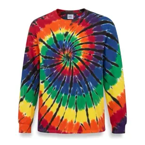 Handmade 100% Cotton Tie Dye T-shirt LONG SLEEVE - Soft and Versatile Design, Ideal for Casual Wear