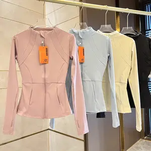 Women's Slim Zip Up Yoga Jacket |   Quick Dry Stand Collar Fitness Top |   Long Sleeve Activewear