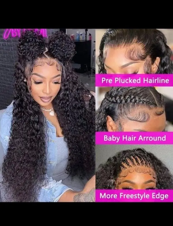 22" Wet & Wavy 13x4 HD Lace Front Human Hair Wig | Glueless | Pre-Plucked | 180% Density