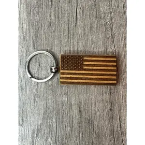 American Flag Keychain