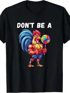 Retro Don't Be A Cocker Sucker T-Shirt - Vintage Suitable for - Round Neck Tee with Cocker Sucker Graphic Print, Machine Washable Casual Shirt for Casual Attire & Retro Style Outfits