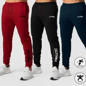 Men’s Elastic Waist Streetwear Athletic Joggers - Easy, Cozy, Machine-Washable, Mix-and-Match Knit Pants with Letter Print, Breathable, Suitable for Gym, Everyday Wear, Easy Men's Pants