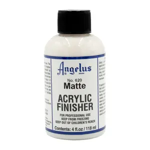 Angelus Matte Acrylic Finisher No 620 - Lowest Shine Finish for Leather Acrylic Paint Projects