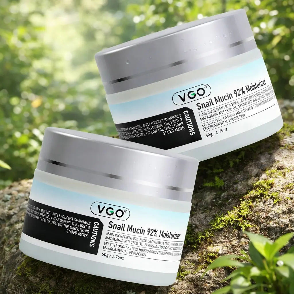 VGO 92% Snail Mucin Formula Daily Face Cream - Gentle, Lightweight Hydrating Moisturizer for Adults' Normal, Dry Skin - Smooth Texture, Morning Routine Use