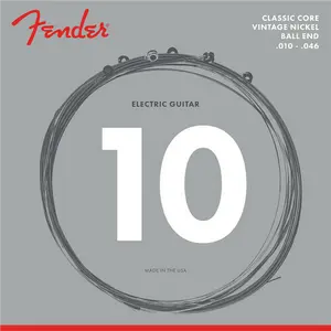 Fender 155R Classic Core Electric Guitar Strings, Vintage Nickel Ball End 10-46