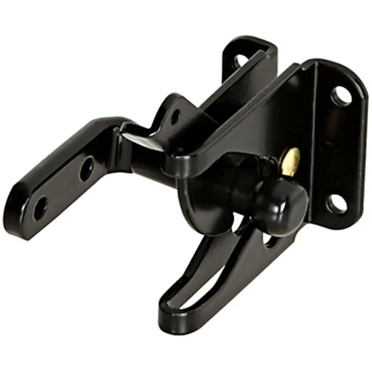 212 MAIN National Hardware 101337 V22 Gate Latch, Black (N101-337), Hot Rolled Steel Security Lock for Outswing Gates, Lock Door