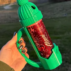 12oz skinny can holders! Bow themed with matching beanie tops