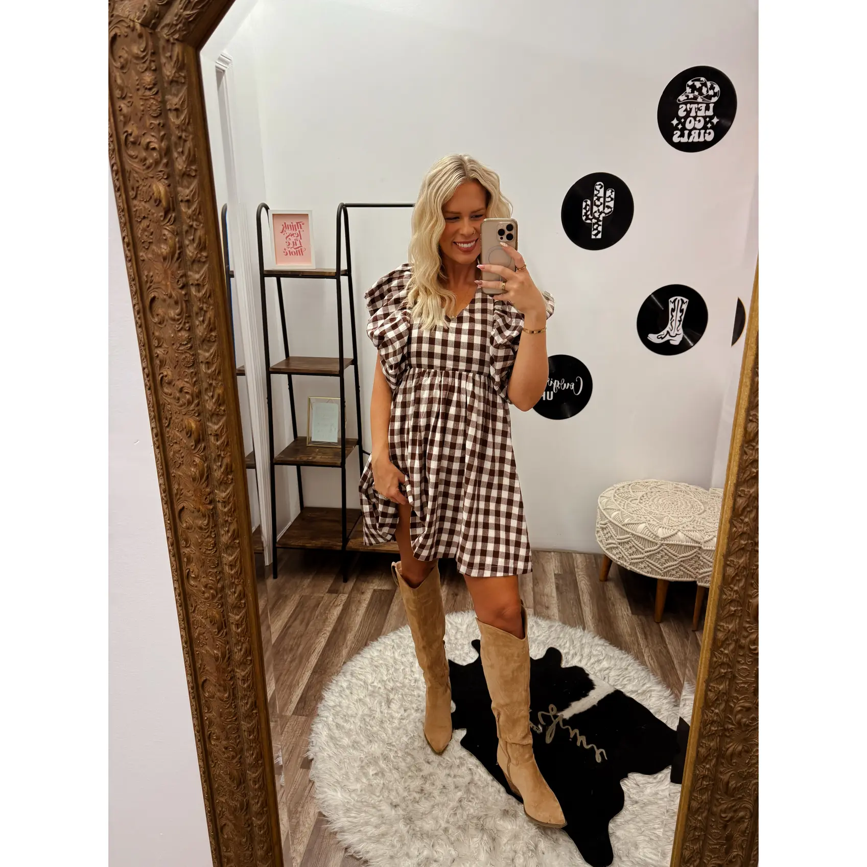 The Statement Gingham Dress