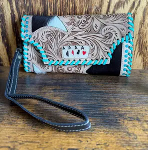4 Aces Wallet/Turquoise Stitch