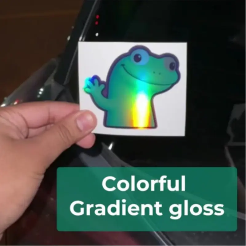 Funny Frog Face Waterproof PVC Sticker, Creative Decal for Cars, Laptops, Walls, Windows, Bumpers, Durable and Stylish Decoration