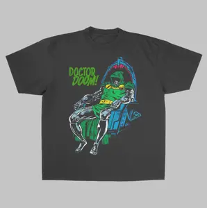 Doctor Doom Throne Vintage Tee, Dr.Doom T-Shirt, The Fantastic Four Shirts, Graphic Tees, Unisex Funny Comics Shirt Top Menswear Womenswear Streetwear