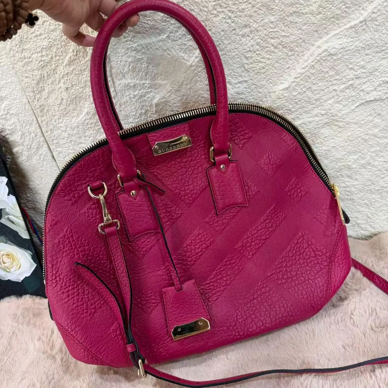 Pre-owned BURBERRY leather Crossbody Bags bag