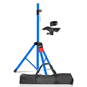 5Core Speaker Stand Tripod Tall Adjustable 72 Inch DJ Pole Mount Studio Monitor Stands SKY BLUE 1 PK Metal Rubber