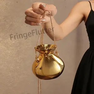 2026 New Luxury Acrylic Clutch Evening Bag, Shiny Finish Fortune Money Pouch Handheld Purse for Special Occasions