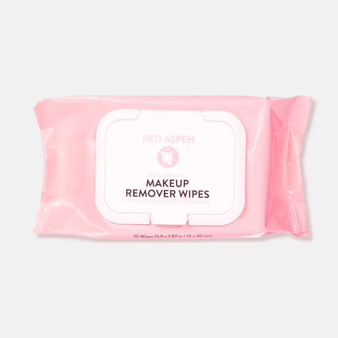Red Aspen Micellar Makeup Remover Wipes with Squalane Gentle Hydrating Biodegradable Face Wipes Red Aspen Micellar Makeup Remover Wipes with Squalane Gentle Hydrating Biodegradable Face Wipes