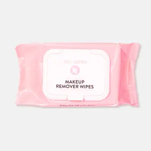 Red Aspen Micellar Makeup Remover Wipes with Squalane Gentle Hydrating Biodegradable Face Wipes
