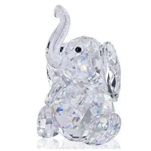 Crystal Animal Home Decor, Creative Crystal Elephant Ornament, Unique Gift Craft, Elegant Desktop Decoration, Perfect for Any Room