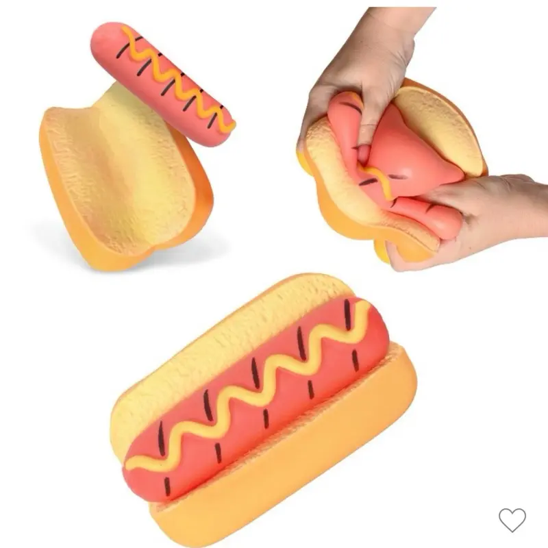 Hot dog squishy stress relief toy