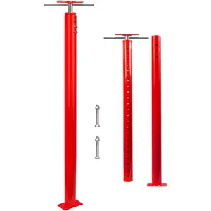 2 Pack House Jack  Pole for Leveling, 48"-96" Adjustable House Floor Jacks, Support Joist Beam Brace Telescoping Jack Stands for Basements, Decks, Crawl Spaces, 18000 lbs Max Load Capacity